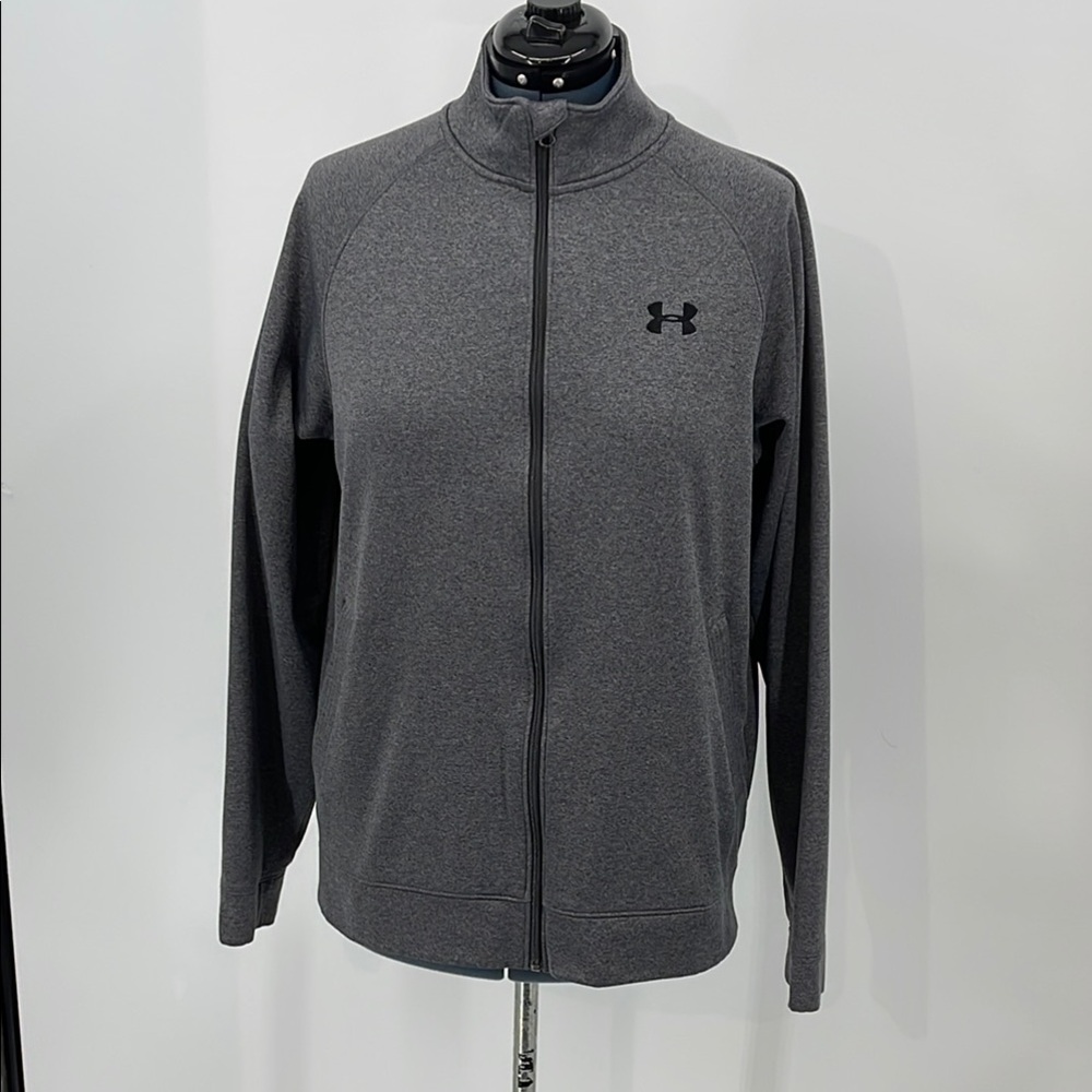 Under Armour WOMENS (UNISEX ) Gray Full-Zip Jacket/SWEATSHIRT SIZE L